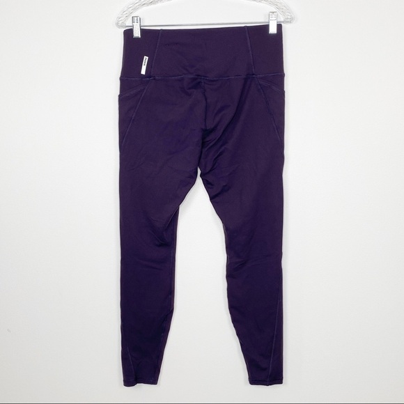 RBX Dark Purple Side Pocket Leggings - Picture 2 of 8